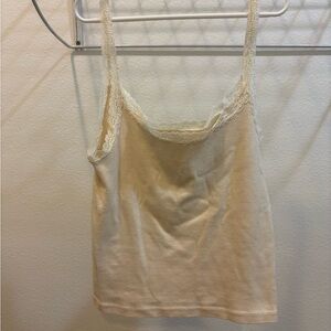 Brandy Melville Cream Lace Camisole